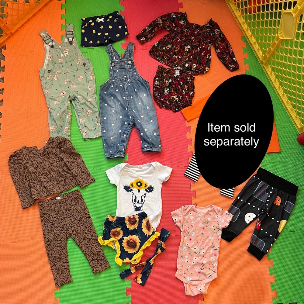 12 Piece baby clothes bundle sizes 3-6m to 6-12months baby gap carters Oshkosh